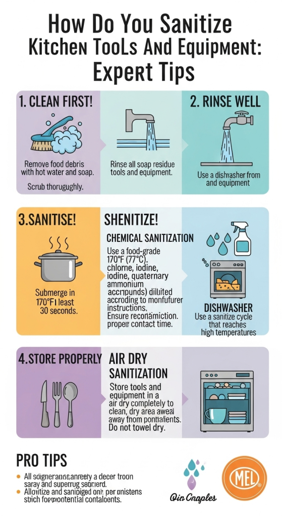 How Do You Sanitize Kitchen Tools And Equipment: Expert Tips