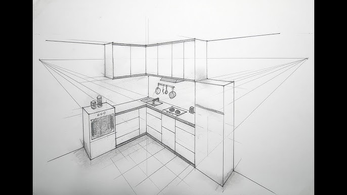 How to Draw a Simple Kitchen: Easy Steps for Stunning Designs ...